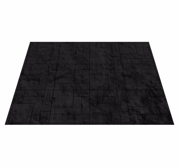 Vinyl Teppich Steinoptik strukturierte schwarze oberfläche - TenStickers