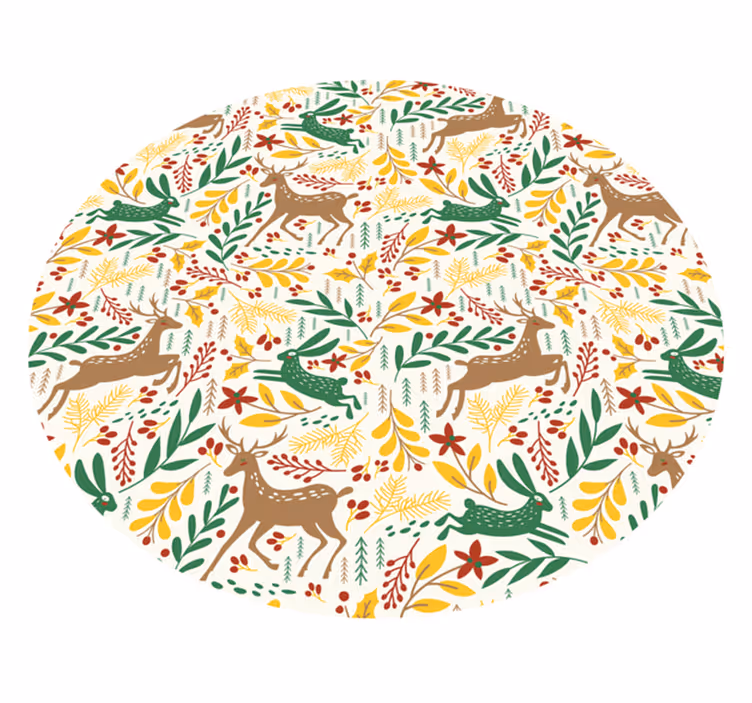 Vinyl Teppich Weihnachten von der natur inspiriertes motiv - TenStickers