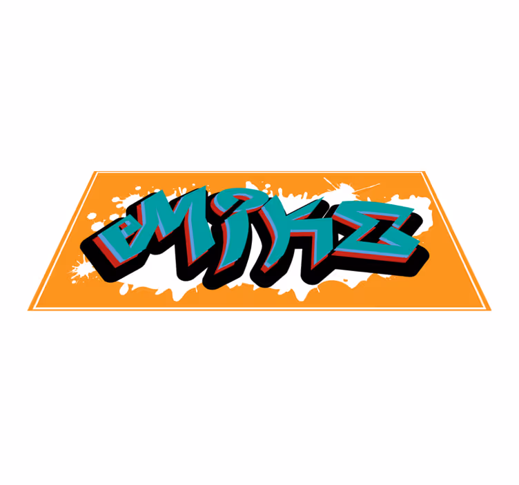 Vinyl Teppich mit Namen namensgrafik - TenStickers