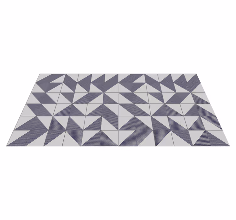 Vinyl Teppich geometrisch dreieckskonzept - TenStickers