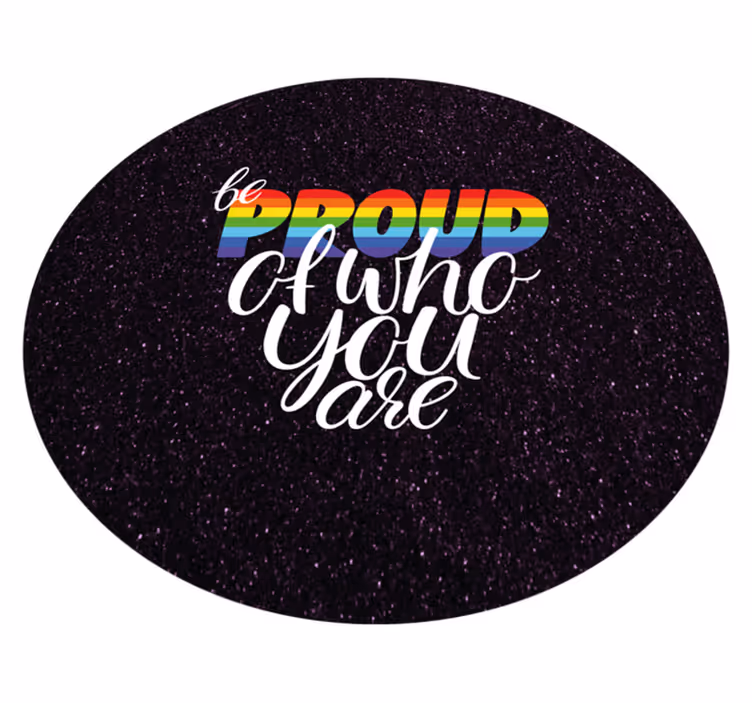 Vinyl Teppich Spruch stolzes nachrichtendesign - TenStickers