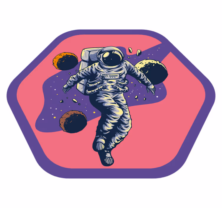 Vinyl Teppich Sterne weltraumforscherreise - TenStickers