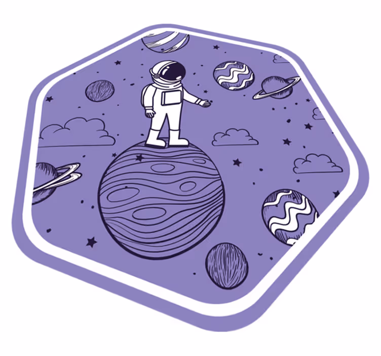 Vinyl Teppich Sterne kosmisches abenteuerkonzept - TenStickers