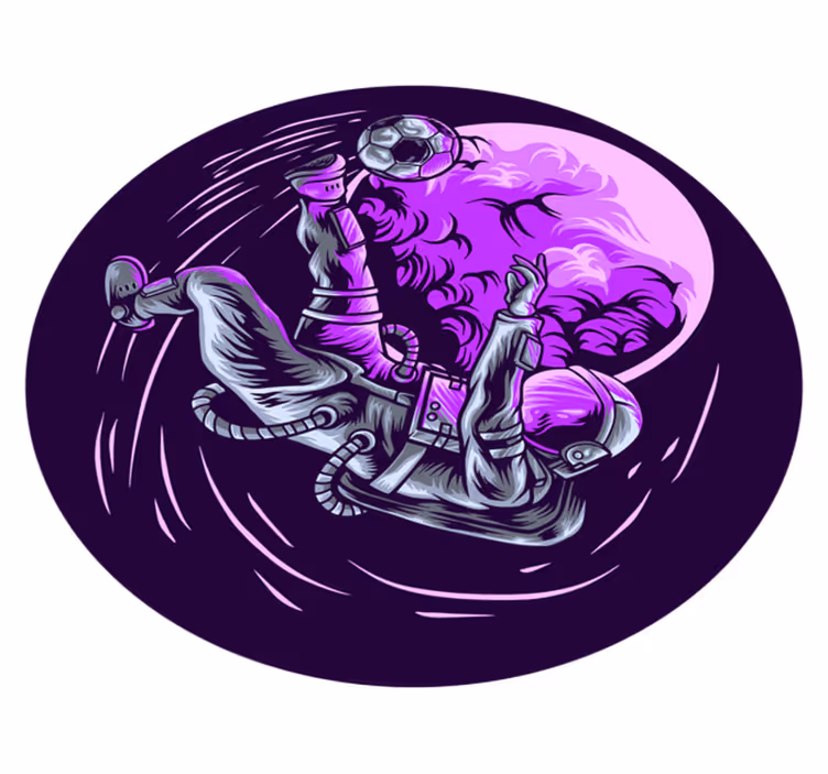 Vinyl Teppich Sterne astronaut schweben - TenStickers