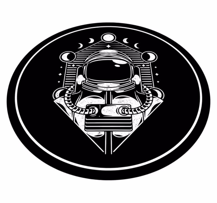 Vinyl Teppich Jugendzimmer astronautengrafik - TenStickers