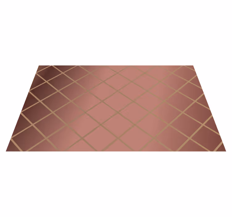 Vinyl Teppich modern elegantes rautenmuster - TenStickers
