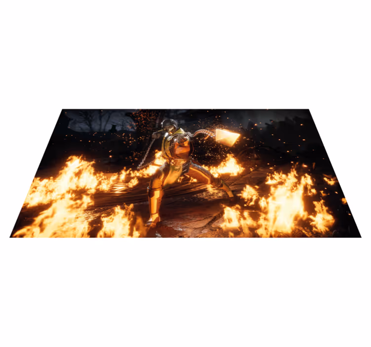 Vinyl Teppich Jugendzimmer feurige charakteraktion - TenStickers
