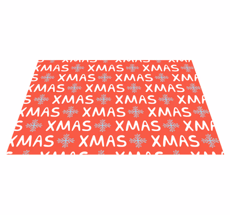 Vinyl Teppich Weihnachten festliches weihnachtsmuster - TenStickers