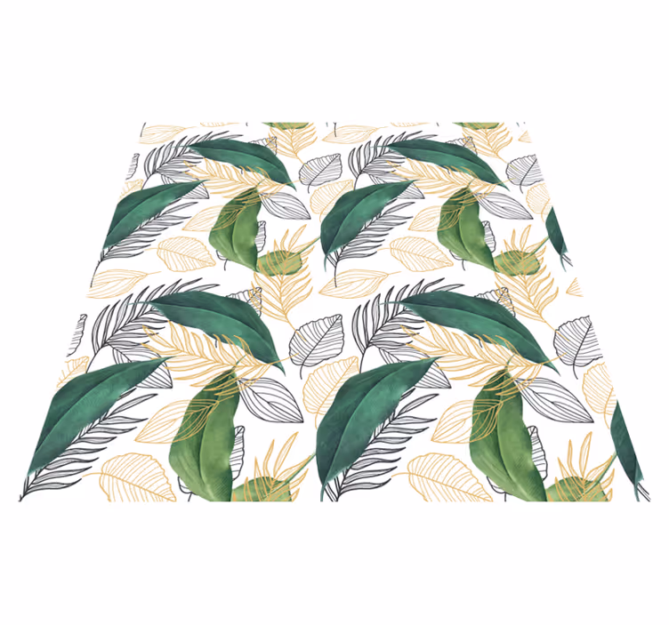 Vinyl Teppich Natur reiches laubelement - TenStickers