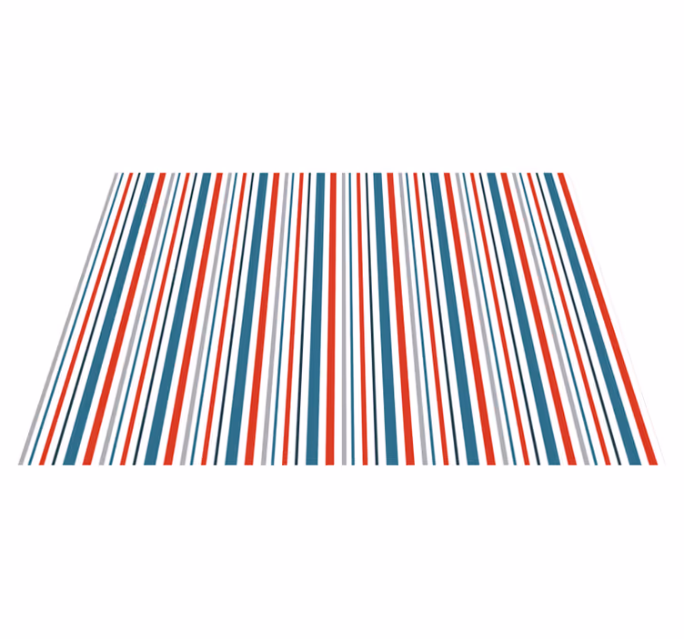 Vinyl teppich gestreift mit lebhaftem muster - TenStickers