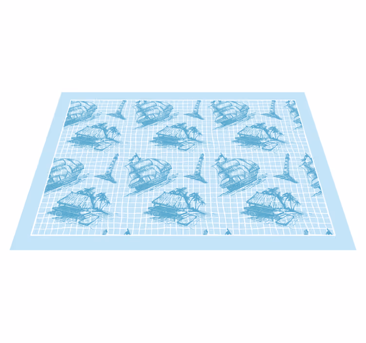 Vinyl Teppich Bad küstenmotive - TenStickers
