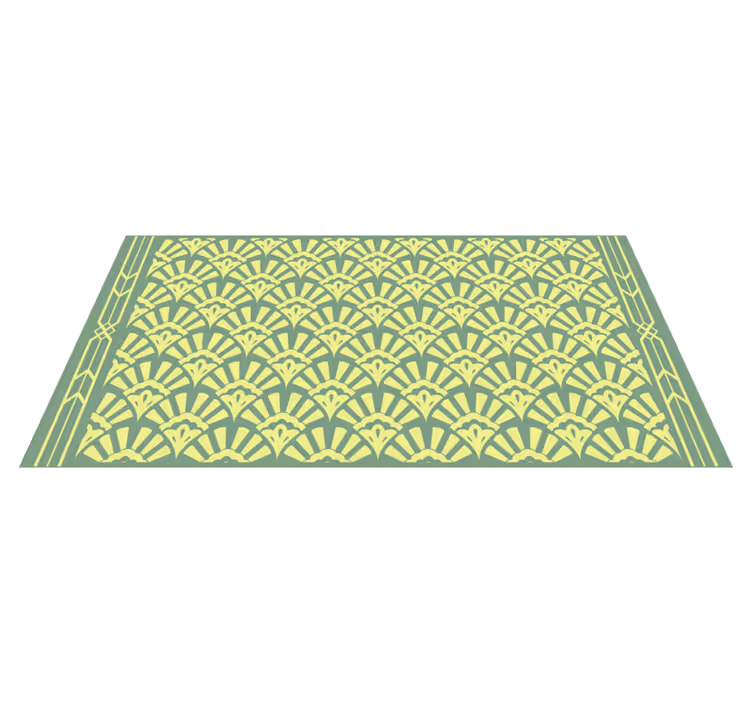 Vinyl Teppich Fliesenoptik sonnendurchbruch blumen - TenStickers