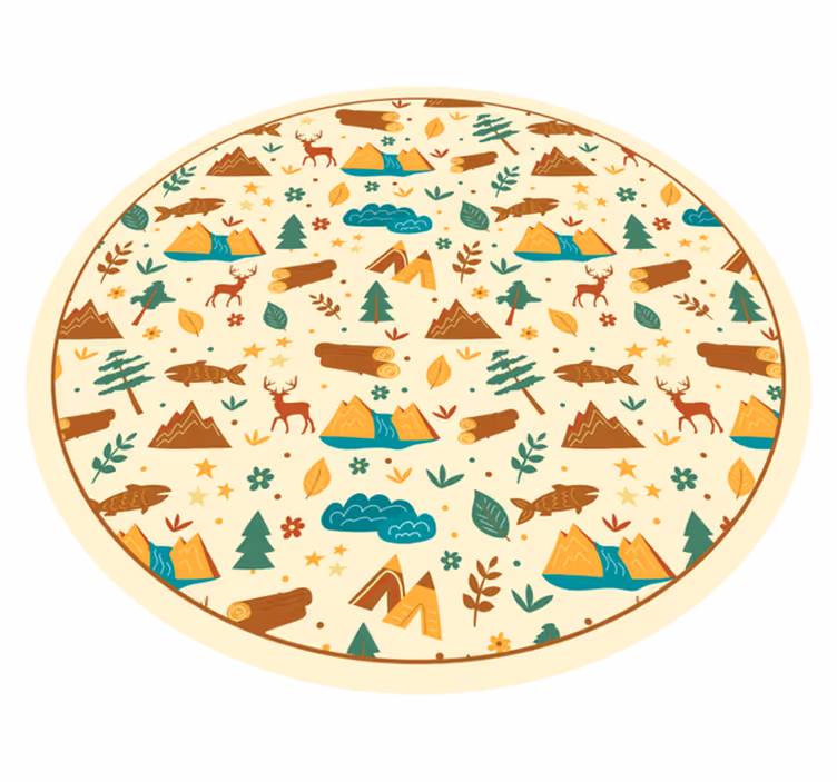 Vinyl Teppich Natur abenteuerlandschaft im freien - TenStickers