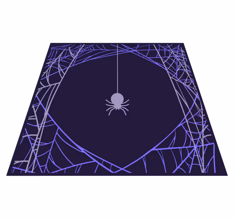 Vinyl teppich halloween mit spinnennetz-muster - TenStickers