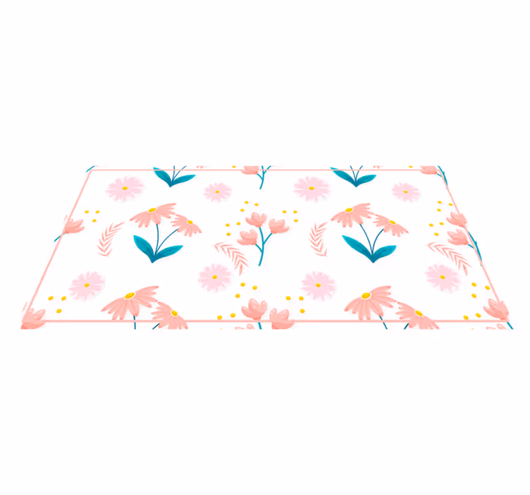 Vinyl teppich blumen frühlingserwachen - TenStickers