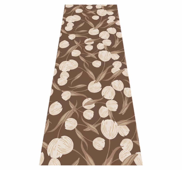 Vinyl Teppich Blumen elegantes design - TenStickers