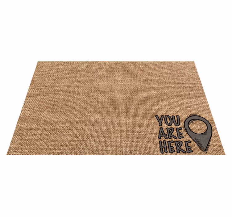 Vinyl Teppich minimalistisch sie sind hier - TenStickers