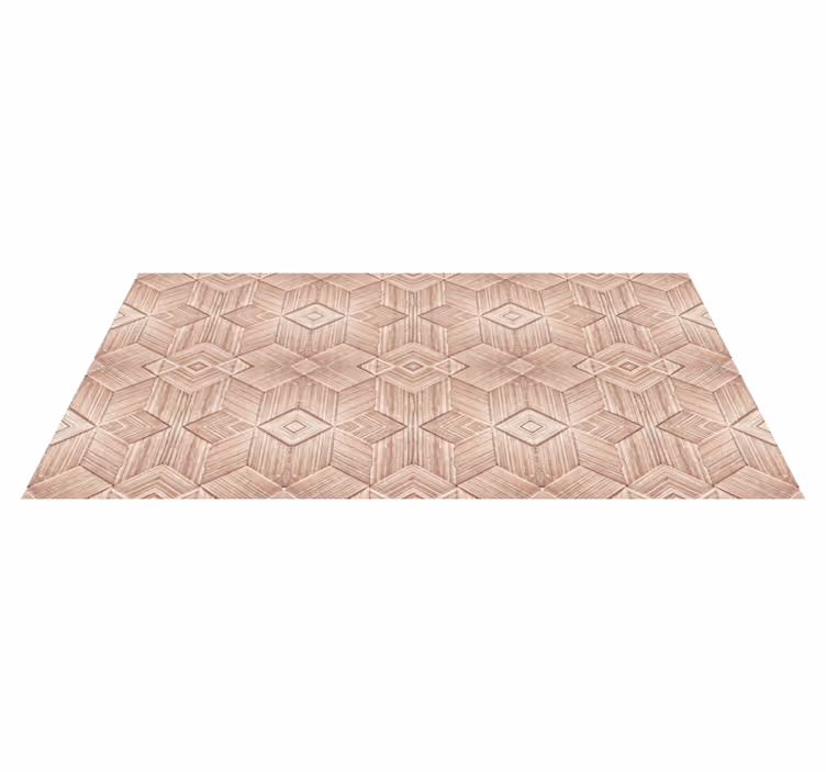 Vinylteppich Holzoptik geometrisches muster - TenStickers