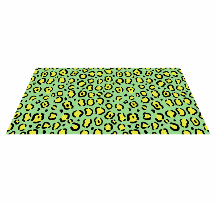 Vinyl Teppich Tiermuster lebendiges leopardenmuster - TenStickers