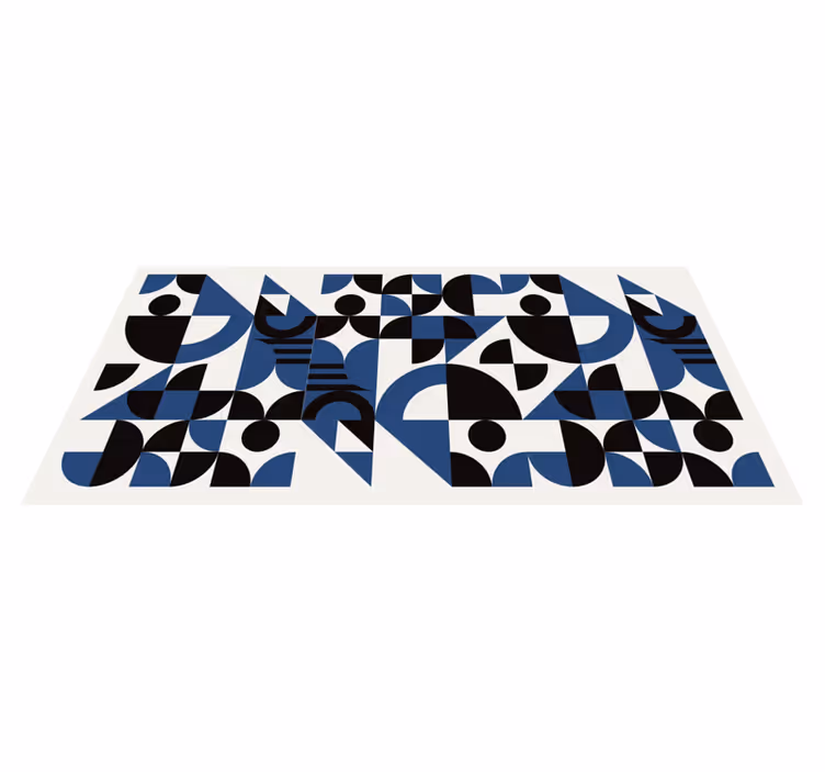 Vinyl Teppich geometrisch energetische formen - TenStickers