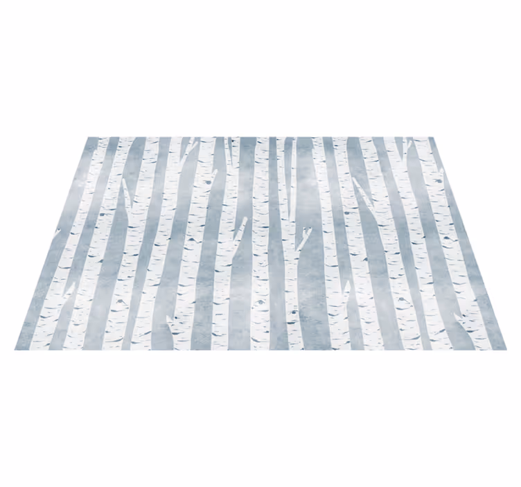 Vinyl Teppich Natur birkenmuster - TenStickers