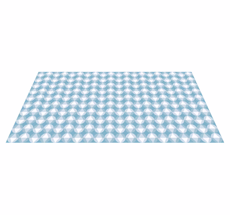 Vinyl Teppich geometrisch dynamisches rautenmuster - TenStickers