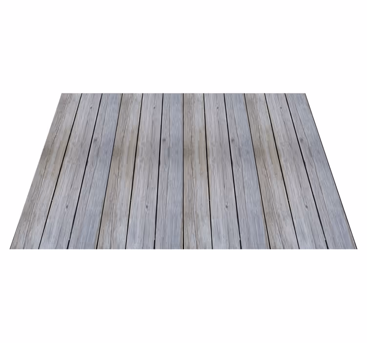 Vinylteppich Holzoptik verwitterte graue bretter - TenStickers