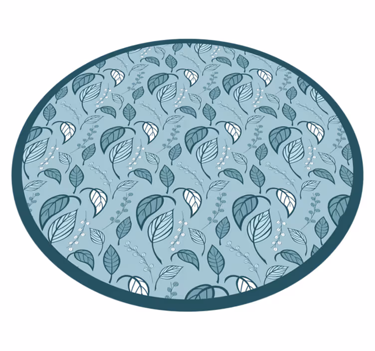 Vinyl Teppich Blumen laubmotiv - TenStickers