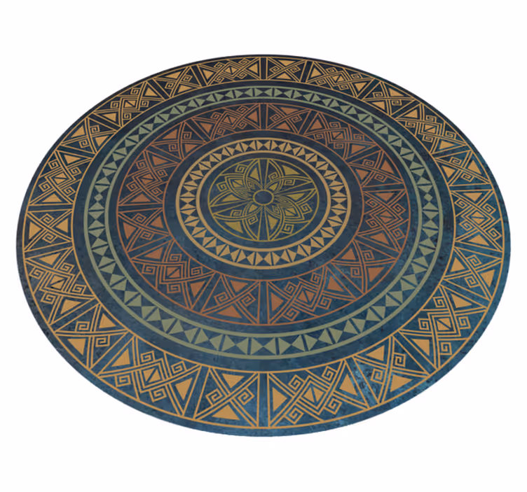 Vinyl Teppich ethnisch altes mandala - TenStickers