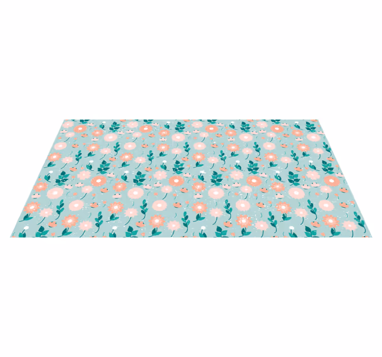 Vinyl Teppich Blumen blumenmuster frühling - TenStickers