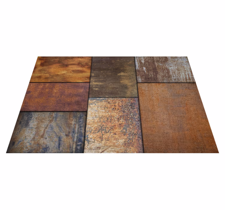 Vinyl Teppich Steinoptik rustikale eleganz aus stein - TenStickers