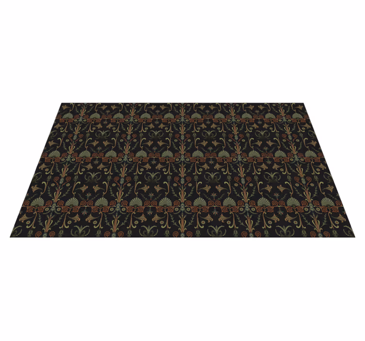 Vinylteppich Vintage ornate Botanische Muster - TenStickers