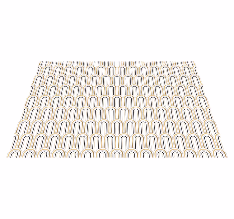Vinyl Teppich geometrisch bogenmusterdesign - TenStickers