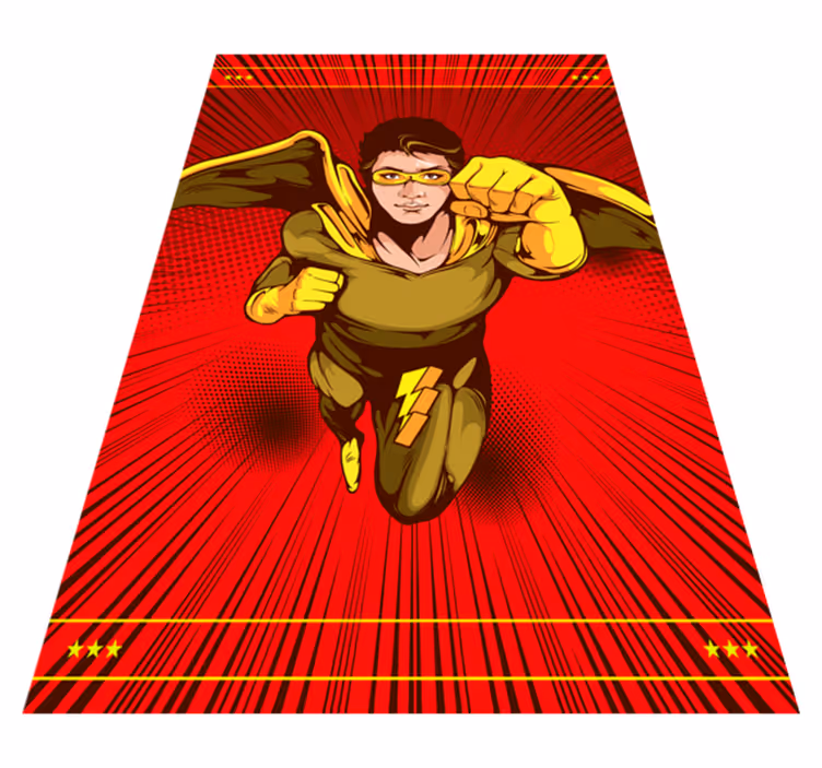 Vinylteppich kindlich superhelden-action-pose - TenStickers