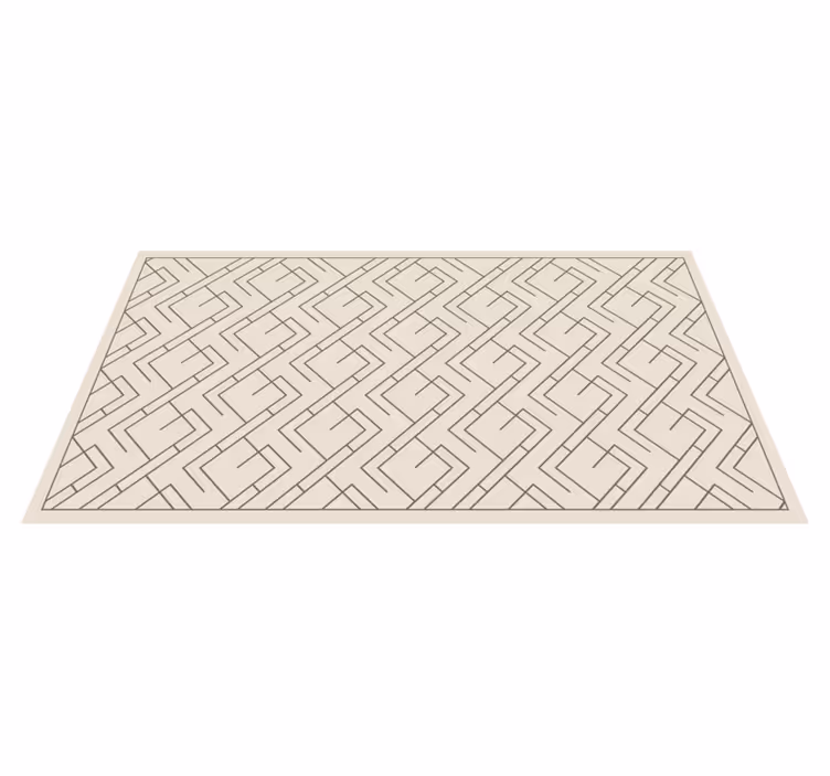 Vinyl Teppich geometrisch Labyrinth-Design - TenStickers
