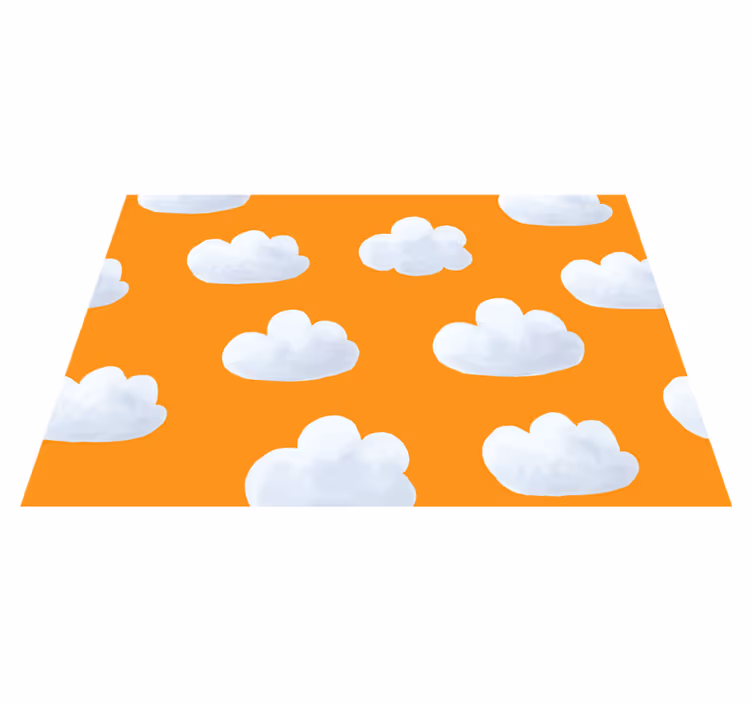 Vinyl Teppich Kinder bewölkter Himmel - TenStickers