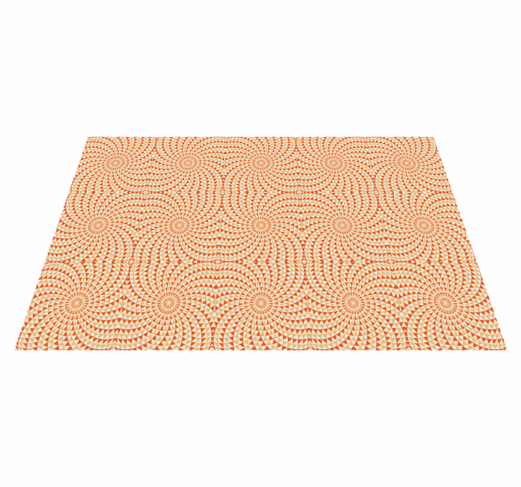 Vinyl Teppich Mandala abstraktes Design - TenStickers