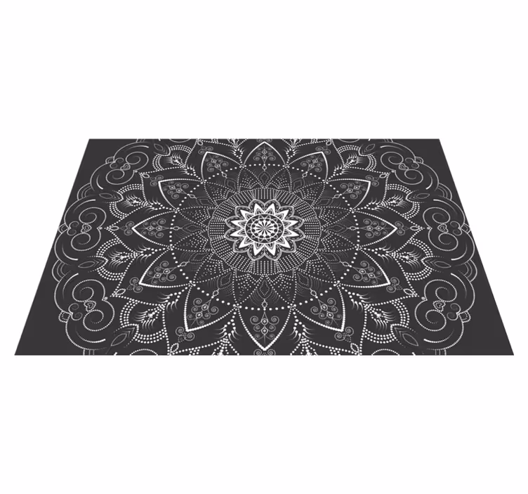 Vinyl Teppich Mandala Muster Symmetrie - TenStickers