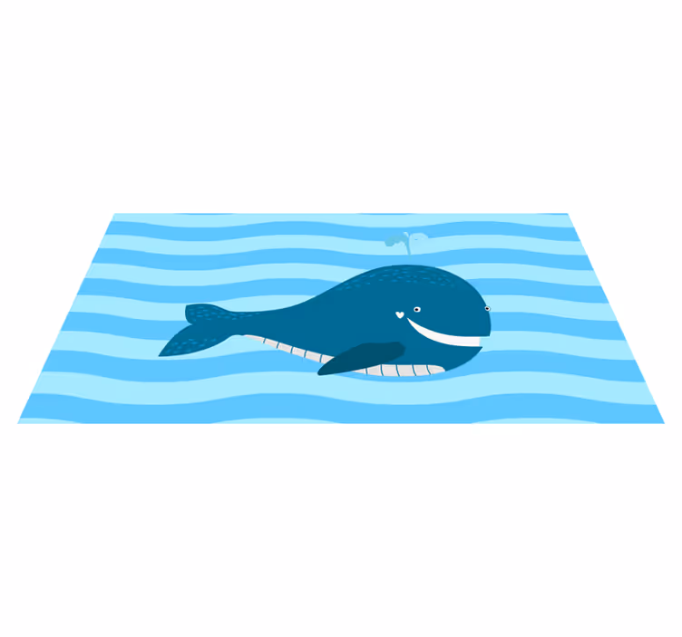 Vinyl Teppich Kinder lächelnde Walillustration - TenStickers