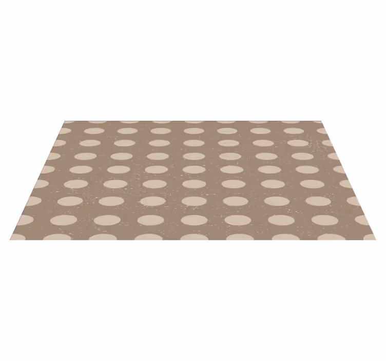 Vinyl Teppich gestreift neutrales Tupfenmuster - TenStickers