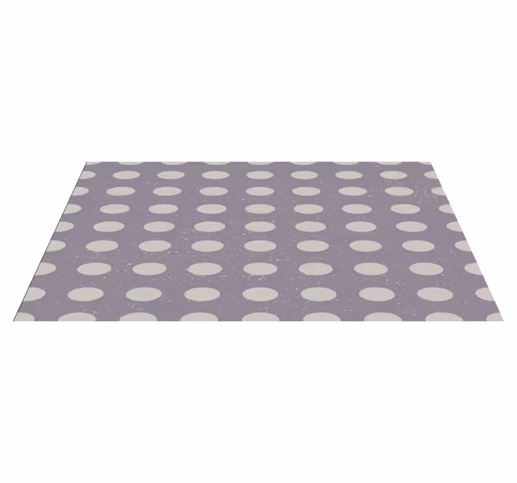 Vinyl Teppich geometrisch minimalistisches Tupfenmuster - TenStickers