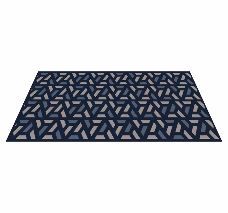 Vinyl Teppich geometrisch ineinandergreifende Winkel - TenStickers