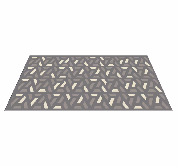 Vinyl Teppich geometrisch ineinandergreifendes gitter - TenStickers