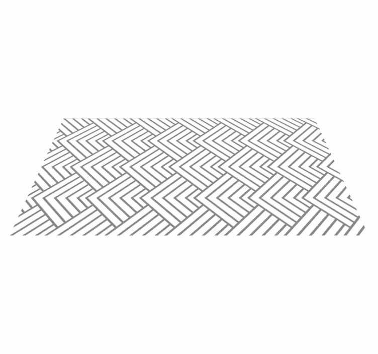 Vinyl Teppich geometrisch Zackenmuster - TenStickers