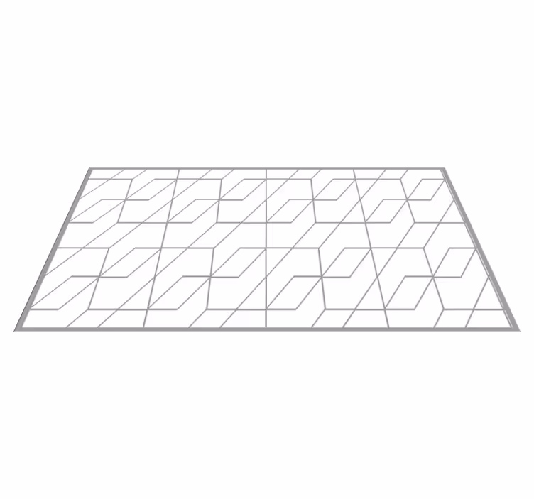 Vinyl Teppich geometrisch Linienmuster - TenStickers