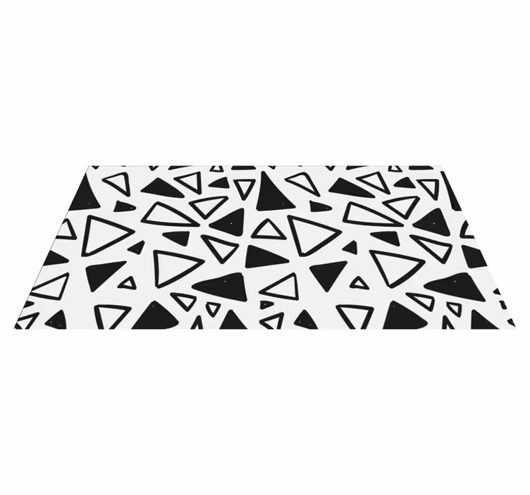 Vinyl Teppich geometrisch abstraktes Dreiecksmuster - TenStickers