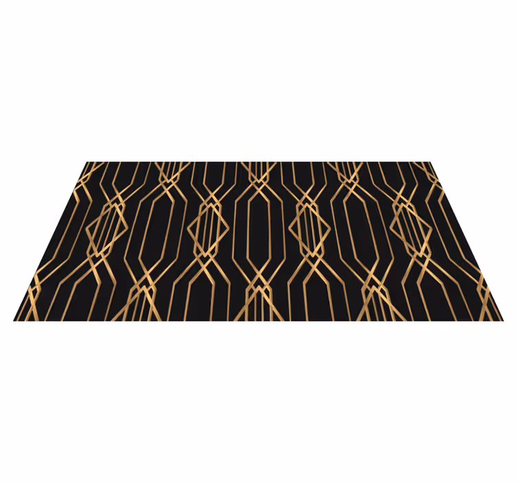 Vinyl Teppich geometrisch elegante Art-Deco - TenStickers