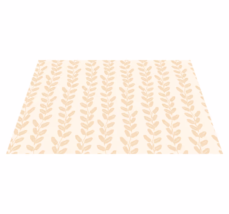 Vinyl Teppich Blumen gelbe Blumenranken - TenStickers