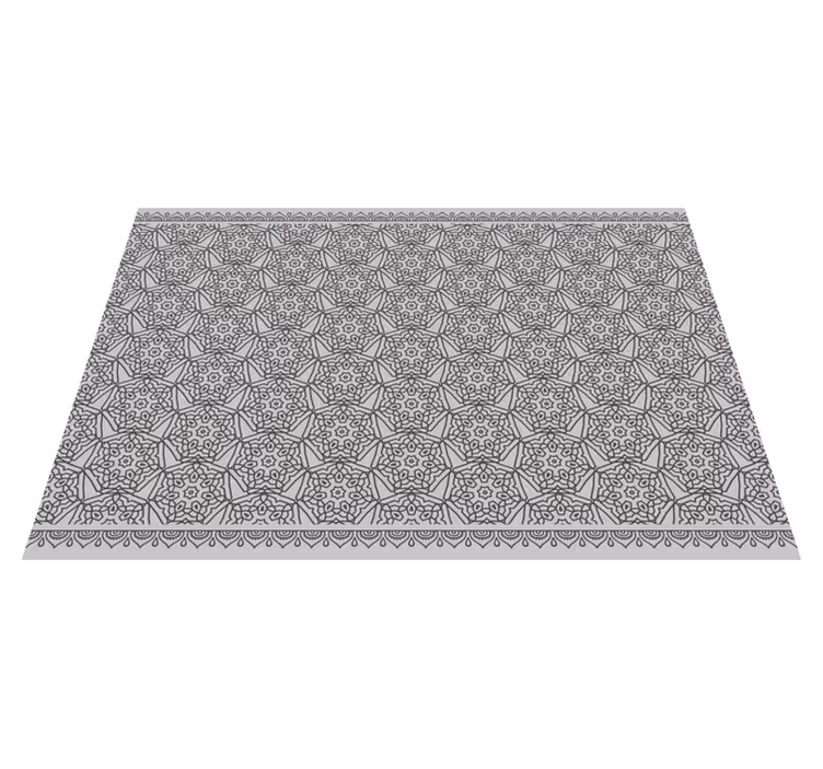 Vinyl Teppich Mandala feines Muster - TenStickers