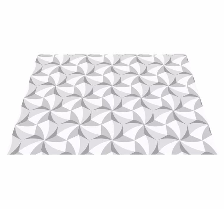 Vinyl Teppich geometrisch abstraktes Wirbelmuster - TenStickers